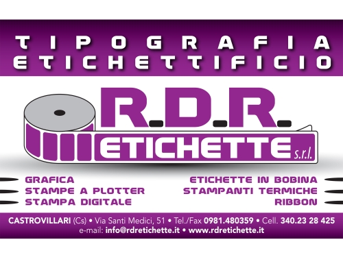 RDR Etichette